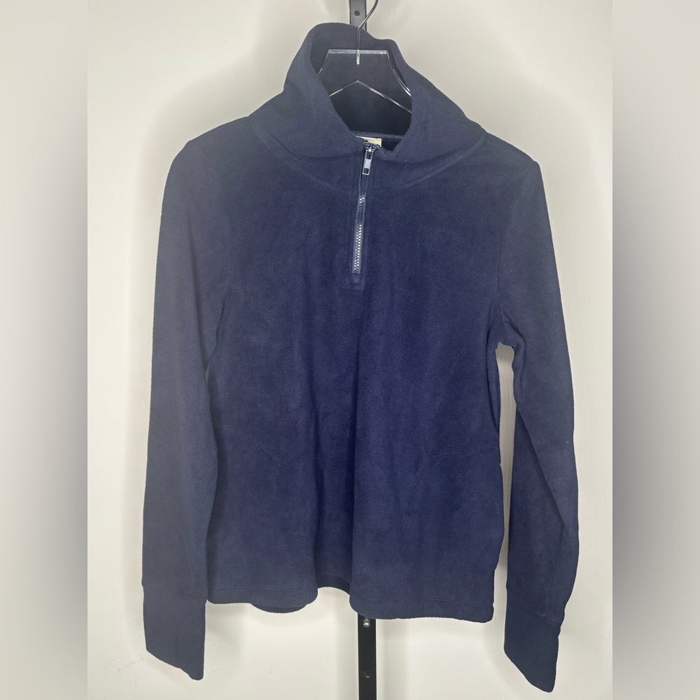 Telluride Clothing Navy Blue Half-Zip Fleece Pullover NWOT